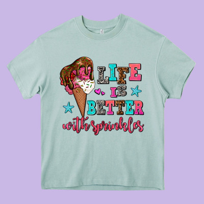 Life Is Better With Sprinkles Heavy Core Tee Designed By Adodesignshop