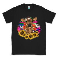 Black baby cow flower Classic Tee - NancyCooperArtShop