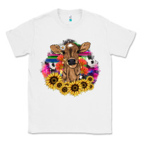 White baby cow flower Classic Tee - NancyCooperArtShop