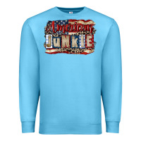 Ocean Blue American junkie 4th of july Premium Sweatshirt - CowGirlArtShop