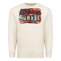 Sandshell American junkie 4th of july Premium Sweatshirt - CowGirlArtShop