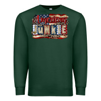 Sports Green American junkie 4th of july Premium Sweatshirt - CowGirlArtShop