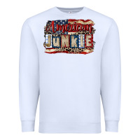 White American junkie 4th of july Premium Sweatshirt - CowGirlArtShop