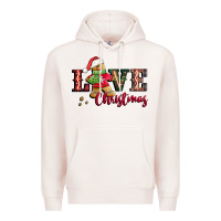 Pale Pink love christmas gingerbread Premium Hoodie - CowGirlArtShop
