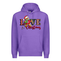 Purple love christmas gingerbread Premium Hoodie - CowGirlArtShop