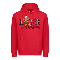 Red love christmas gingerbread Premium Hoodie - CowGirlArtShop