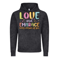 Vintage Black love and embrace every version of you Vintage Hoodie - MaliasSmallBusiness