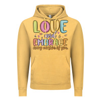 Vintage Mustard love and embrace every version of you Vintage Hoodie - MaliasSmallBusiness