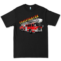 Black firefighter fire truck Premium Tee - Artiststas