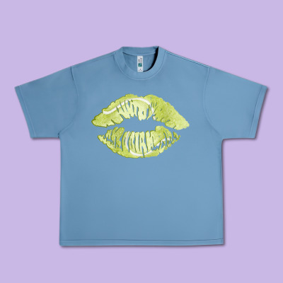 Tennis Lips Urban Heavy Tee Designed By Adodesignshop
