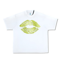 White tennis lips Urban Heavy Tee - AdoDesignShop