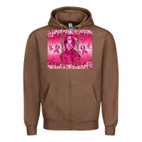 Chestnut Breast Cancer with boxing gloves Zipper Hoodie - NancyCooperArtShop