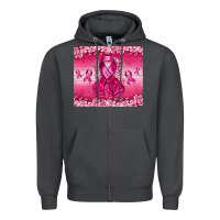 Smoke Breast Cancer with boxing gloves Zipper Hoodie - NancyCooperArtShop