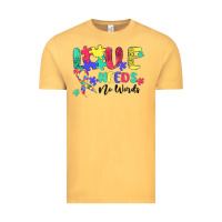 Vintage Mustard love needs no words autism Vintage Tee - MaliasSmallBusiness