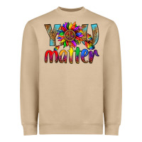 Mushroom Lgbtq You Matter With Leopard Heavyweight Sweatshirt - BundleAndBundleShop