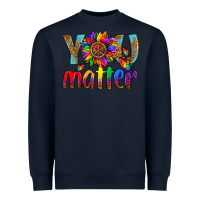 Navy Lgbtq You Matter With Leopard Heavyweight Sweatshirt - BundleAndBundleShop
