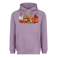 Lavender christmas cup cakes coffee cups Heavyweight Hoodie - CowGirlArtShop