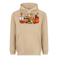 Mushroom christmas cup cakes coffee cups Heavyweight Hoodie - CowGirlArtShop