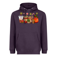 Plum christmas cup cakes coffee cups Heavyweight Hoodie - CowGirlArtShop