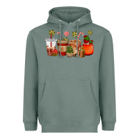Sage christmas cup cakes coffee cups Heavyweight Hoodie - CowGirlArtShop