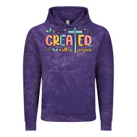 Cloud Purple created with a purpose Vintage Hoodie - MaliasSmallBusiness