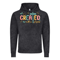 Vintage Black created with a purpose Vintage Hoodie - MaliasSmallBusiness