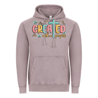 Vintage Zinc created with a purpose Vintage Hoodie - MaliasSmallBusiness