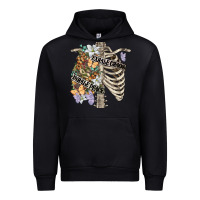 Black inhale peace exhale chaos chest Urban Hoodie - FaDigitalArtStudio