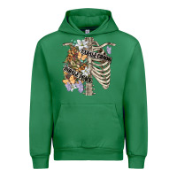 Emerald inhale peace exhale chaos chest Urban Hoodie - FaDigitalArtStudio