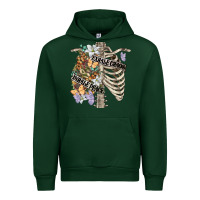 Forest Green inhale peace exhale chaos chest Urban Hoodie - FaDigitalArtStudio
