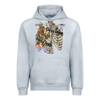 Heather Grey inhale peace exhale chaos chest Urban Hoodie - FaDigitalArtStudio