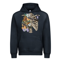 Navy inhale peace exhale chaos chest Urban Hoodie - FaDigitalArtStudio