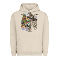 Pigment French Oak inhale peace exhale chaos chest Urban Hoodie - FaDigitalArtStudio
