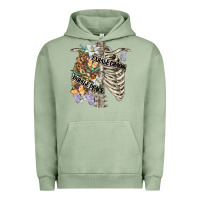 Pigment Oil Green inhale peace exhale chaos chest Urban Hoodie - FaDigitalArtStudio