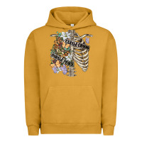 Pigment Peanut Butter inhale peace exhale chaos chest Urban Hoodie - FaDigitalArtStudio