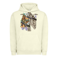 Pigment Pistachio inhale peace exhale chaos chest Urban Hoodie - FaDigitalArtStudio