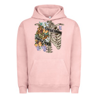 Pigment Salmon inhale peace exhale chaos chest Urban Hoodie - FaDigitalArtStudio