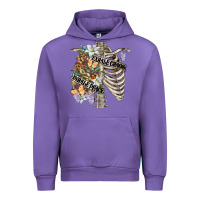 Tulip inhale peace exhale chaos chest Urban Hoodie - FaDigitalArtStudio