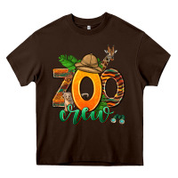Chocolate Brown zoo crew Heavy Core Tee - AdoDesignShop
