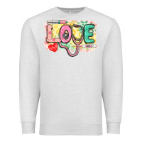 Oatmeal Heather Love Nursing leopard Premium Sweatshirt - CowGirlArtShop