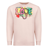 Pale Pink Love Nursing leopard Premium Sweatshirt - CowGirlArtShop