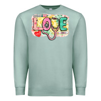Seafoam Love Nursing leopard Premium Sweatshirt - CowGirlArtShop