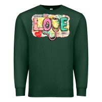 Sports Green Love Nursing leopard Premium Sweatshirt - CowGirlArtShop