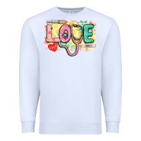White Love Nursing leopard Premium Sweatshirt - CowGirlArtShop