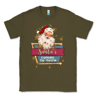 Army Green santa's coming to town Classic Tee - MaliasSmallBusiness
