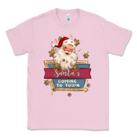 Bubblegum Pink santa's coming to town Classic Tee - MaliasSmallBusiness