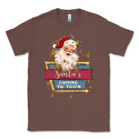 Chestnut santa's coming to town Classic Tee - MaliasSmallBusiness