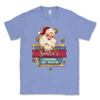 Colony Blue santa's coming to town Classic Tee - MaliasSmallBusiness