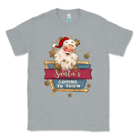 Heather Grey santa's coming to town Classic Tee - MaliasSmallBusiness