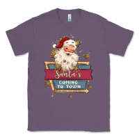 Lavender santa's coming to town Classic Tee - MaliasSmallBusiness